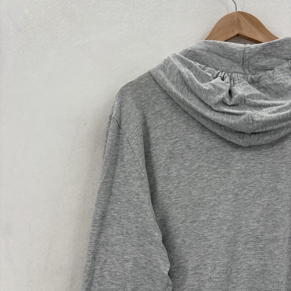 Lacoste Hoodie Mens XL Gray Jersey Pullover Kangaroo Pocket Regular Fit Logo - Picture 11 of 13